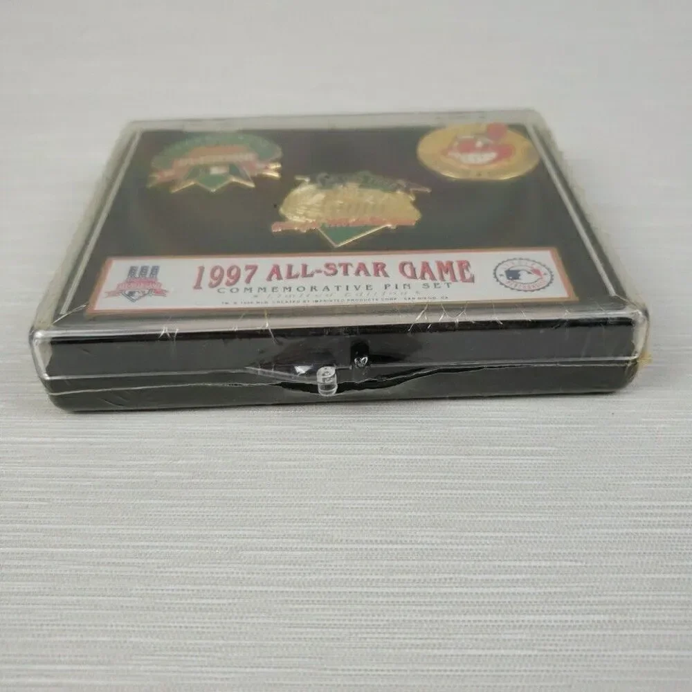 Cleveland Indians 1997 All Star Commemorative Pins 3 Pc Set MLB Jacob's Field